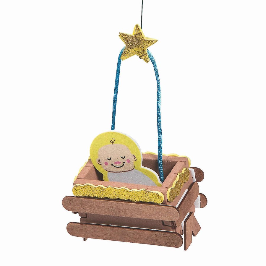 * | Baby Jesus 3D Christmas Ornament Craft Kit Makes 12