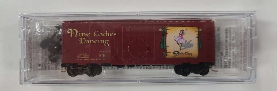 * | Micro-Trains 02100509 N Nine Ladies Dancing 40 Plug Door Christmas Boxcar #09 Mt/Box