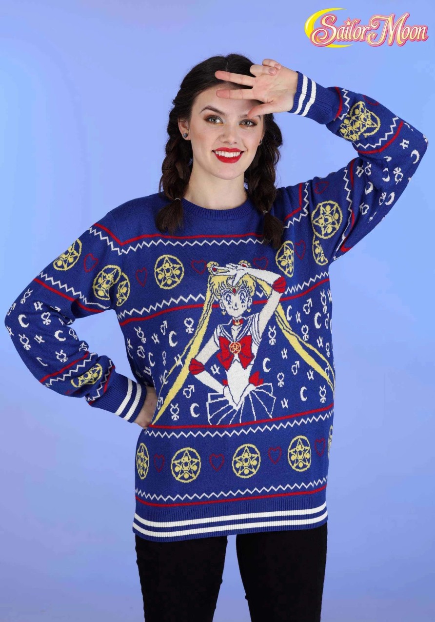 * | Sailor Moon Fair Isle Ugly Christmas Sweater For Adults