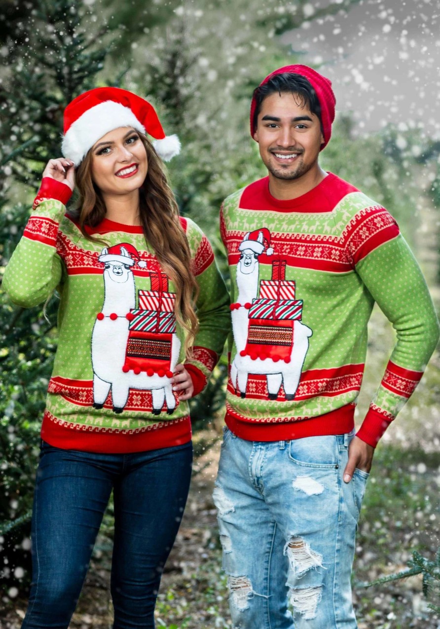 * | Christmas Llama Ugly Sweater For Adults