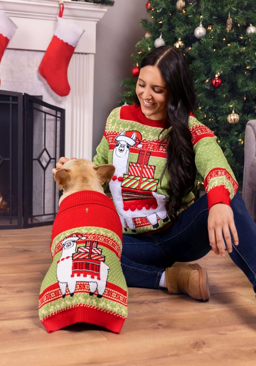 * | Christmas Llama Ugly Sweater For Adults