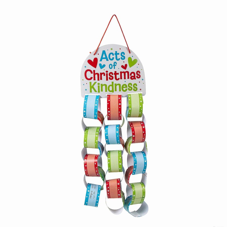 * | Christmas Kindness Chain Mobile Craft Kit Makes 12