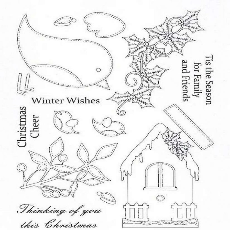 * | Creative Expressions Clear Stamp Set Christmas Robins