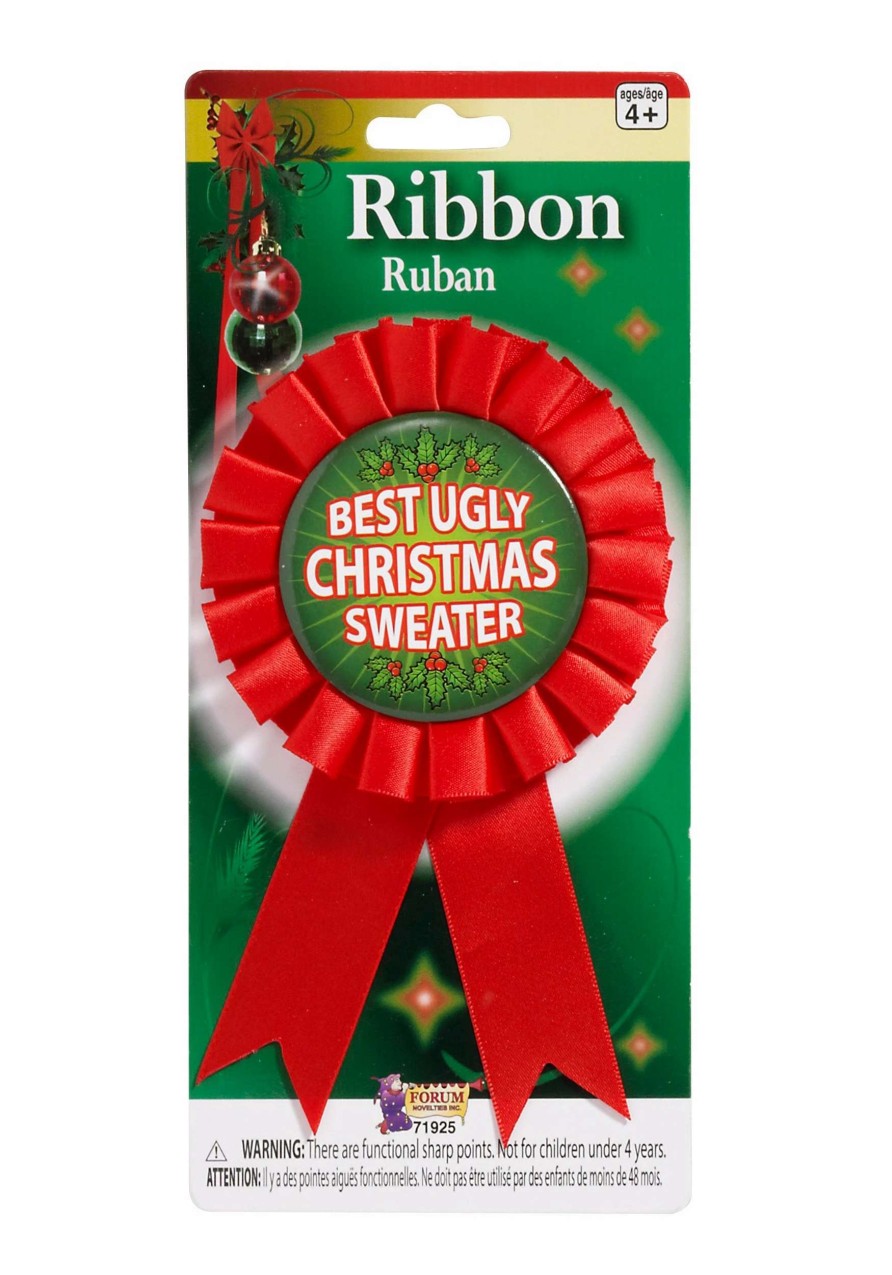 * | Ugliest Christmas Sweater Award Ribbon