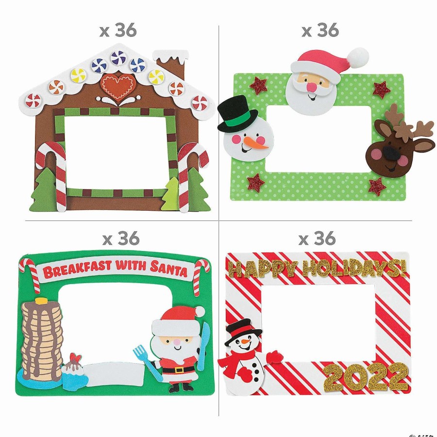 * | Christmas Picture Frame Magnet Craft Kit Assortment Makes 146