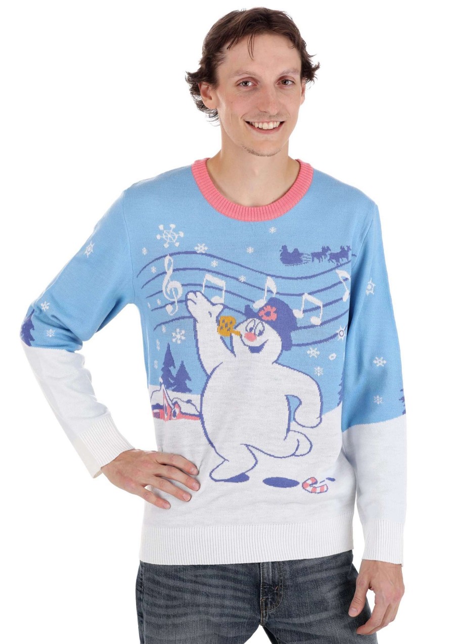 * | Adult Frosty Scenic Ugly Christmas Sweater