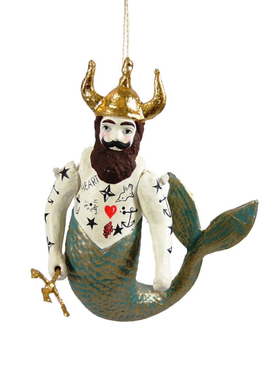 * | Poseidon Merman Christmas Ornament