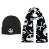 * | The Nightmare Before Christmas Jack Skellington Beanie And Scarf Set