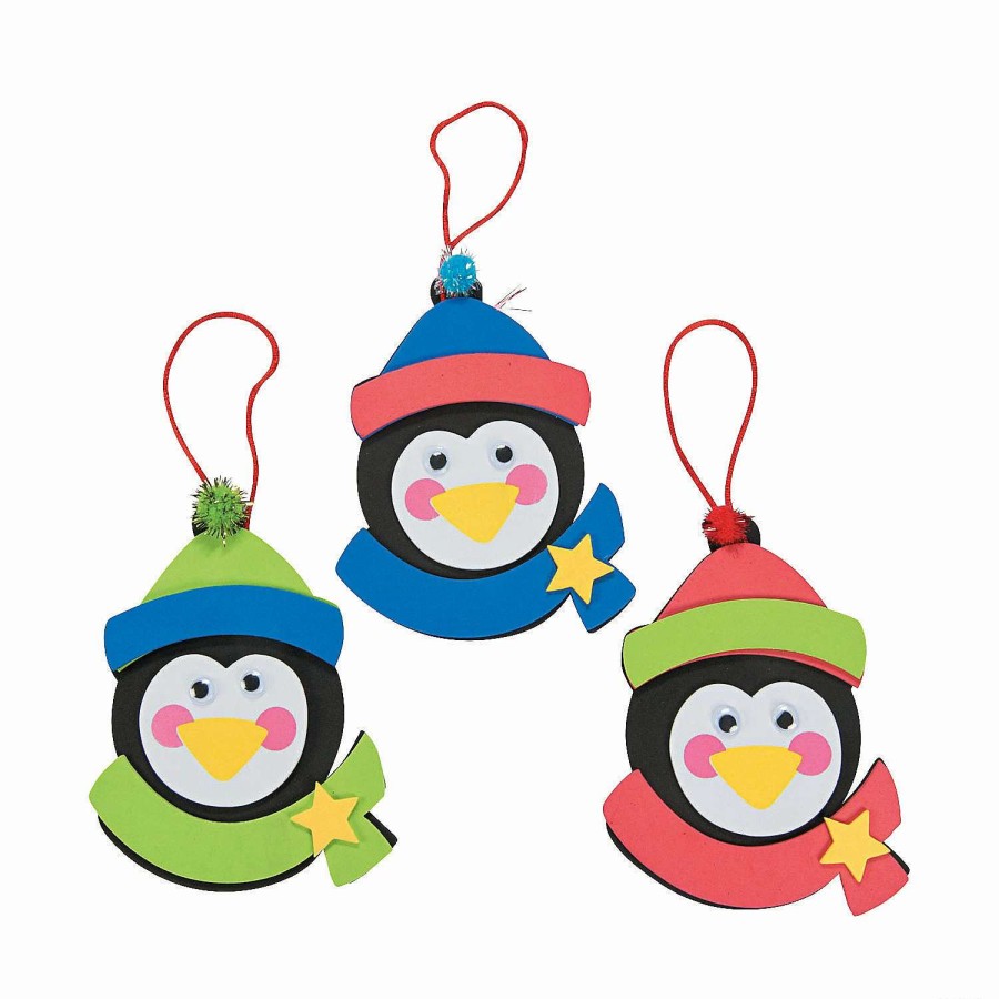 * | Penguin Christmas Ornament Craft Kit Makes 12