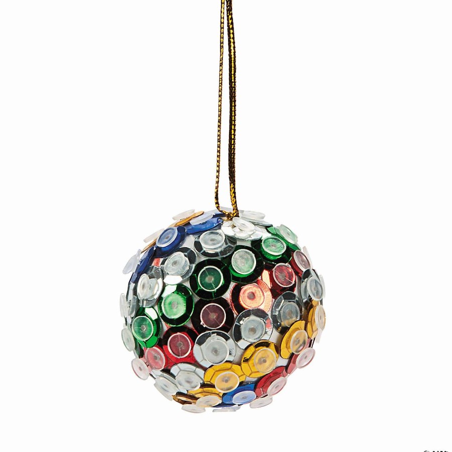 * | Sequin Ball Christmas Ornament Craft Kit Makes 12