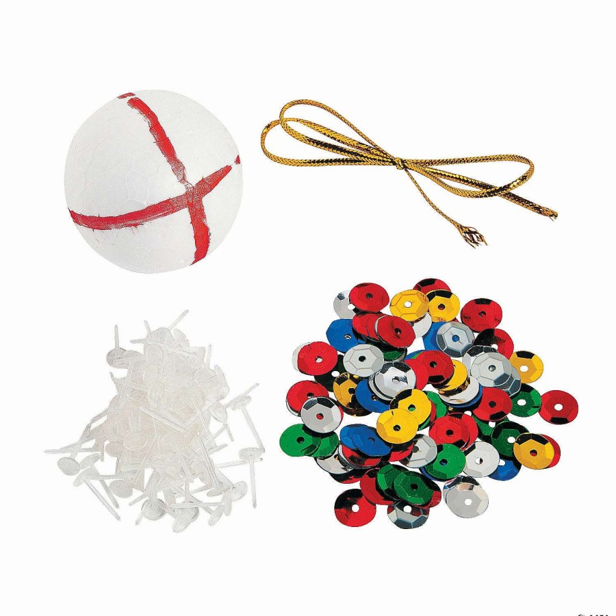 * | Sequin Ball Christmas Ornament Craft Kit Makes 12