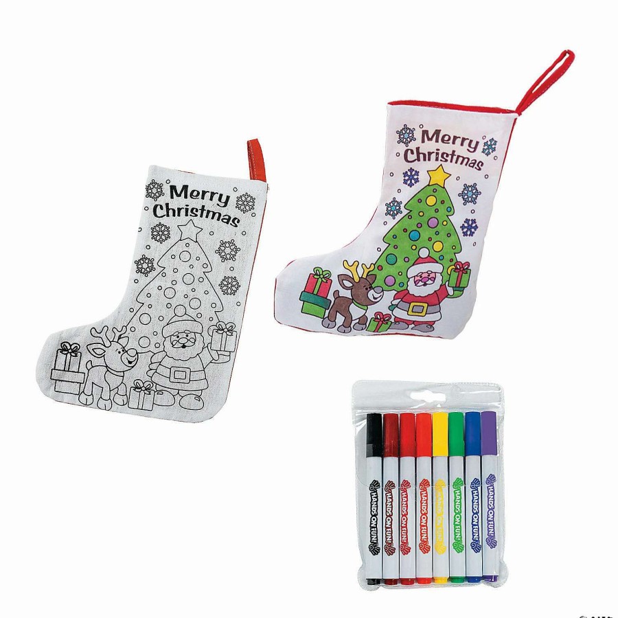 * | Color Your Own Christmas Stocking Kit 44 Pc.