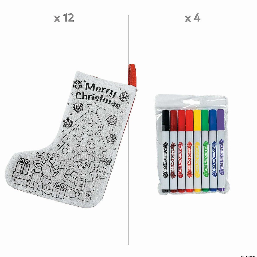 * | Color Your Own Christmas Stocking Kit 44 Pc.