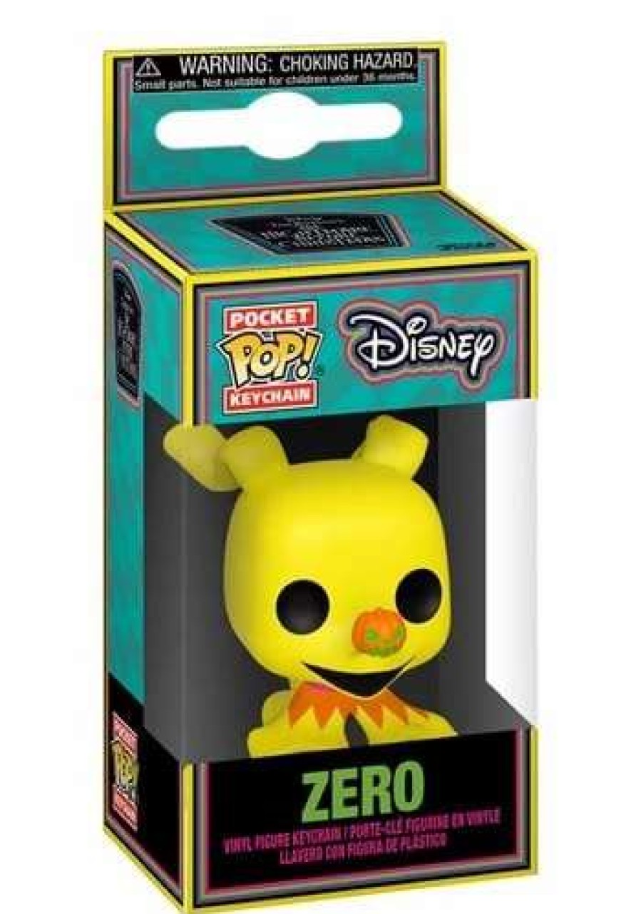 * | Funko Pop! Keychain: Nightmare Before Christmas- Black Light Zero Vinyl Figure