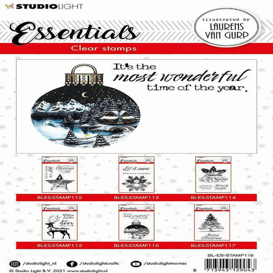 * | Studio Light Bl Clear Stamp Christmas Ball Essentials 105X148Mm Nr116