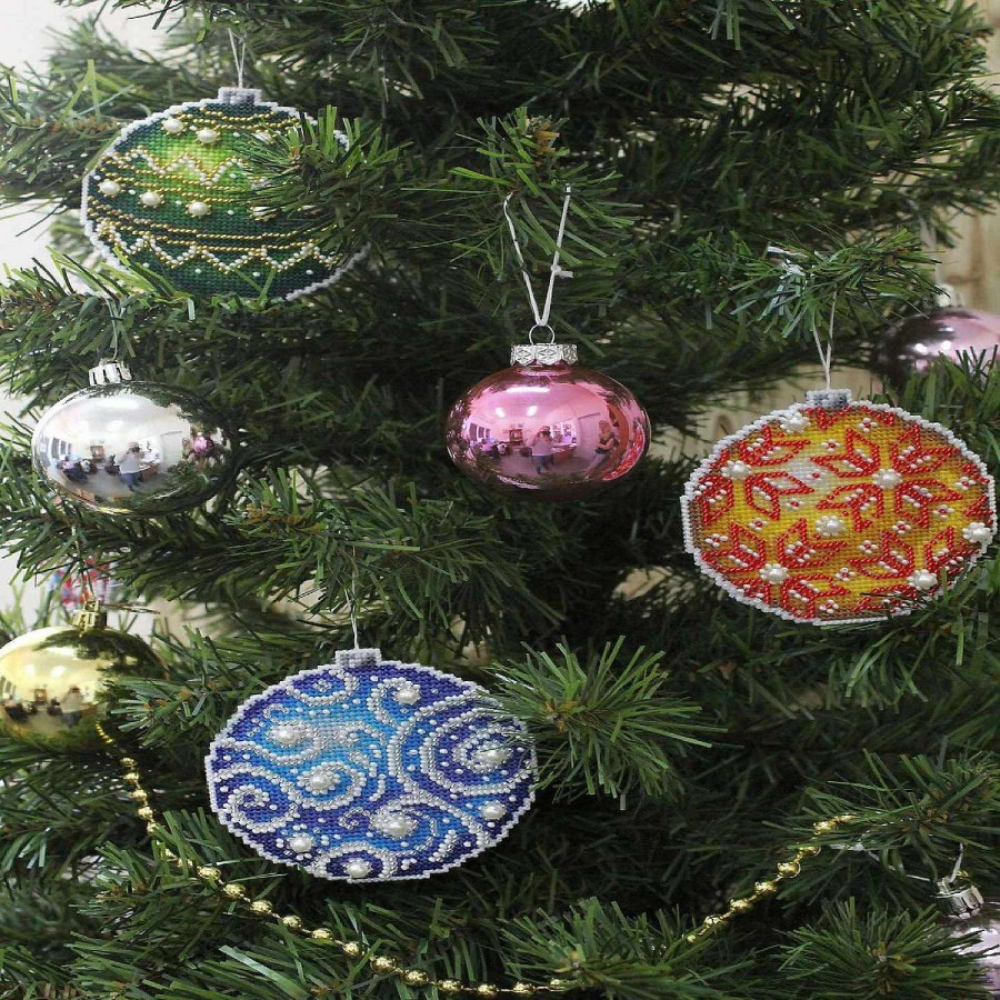 * | Mp Studia Christmas Tree Decoration Rowan Sr-166 Plastic Canvas Counted Cross Stitch Kit