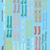 * | Microscale 60-1118 N Christmas Greetings Of The Season Waterslide Decal Sheet