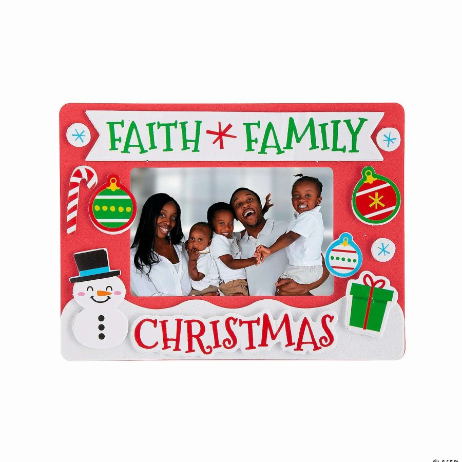 * | Faith Family Christmas Picture Frame Magnet Craft Kit Makes 12