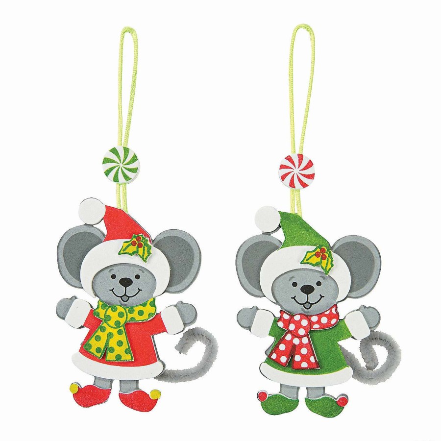 * | Christmas Mice Ornament Craft Kit Makes 12