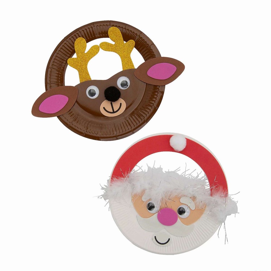 * | Christmas Character Plate Door Hanger Craft Kit Makes 12