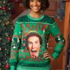 * | Adult Santa'S Coming Elf Ugly Christmas Sweatshirt