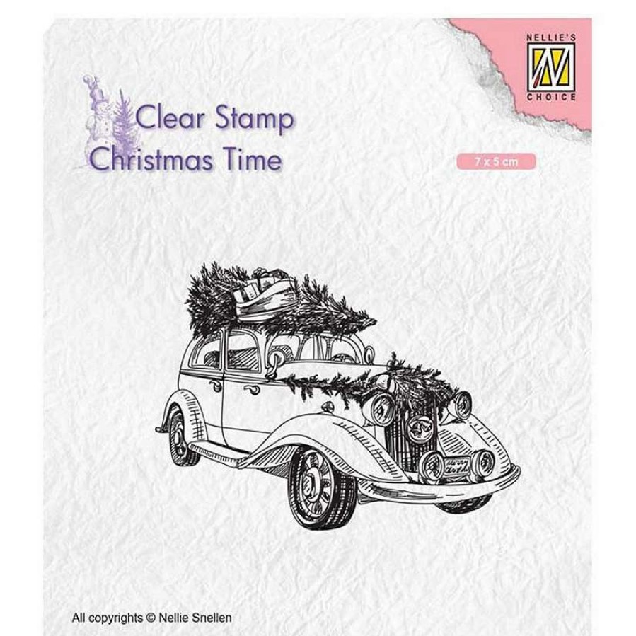 * | Nellie'S Choice Clear Stamp Christmas Tree Transport