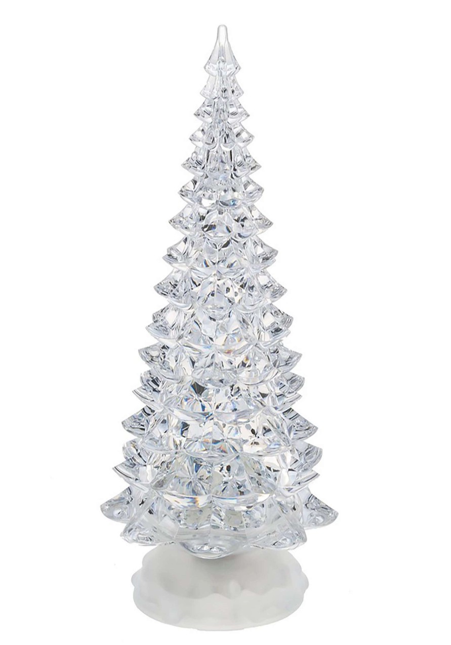 * | Large Christmas Light Up Swirling Glitter Tree Decoration