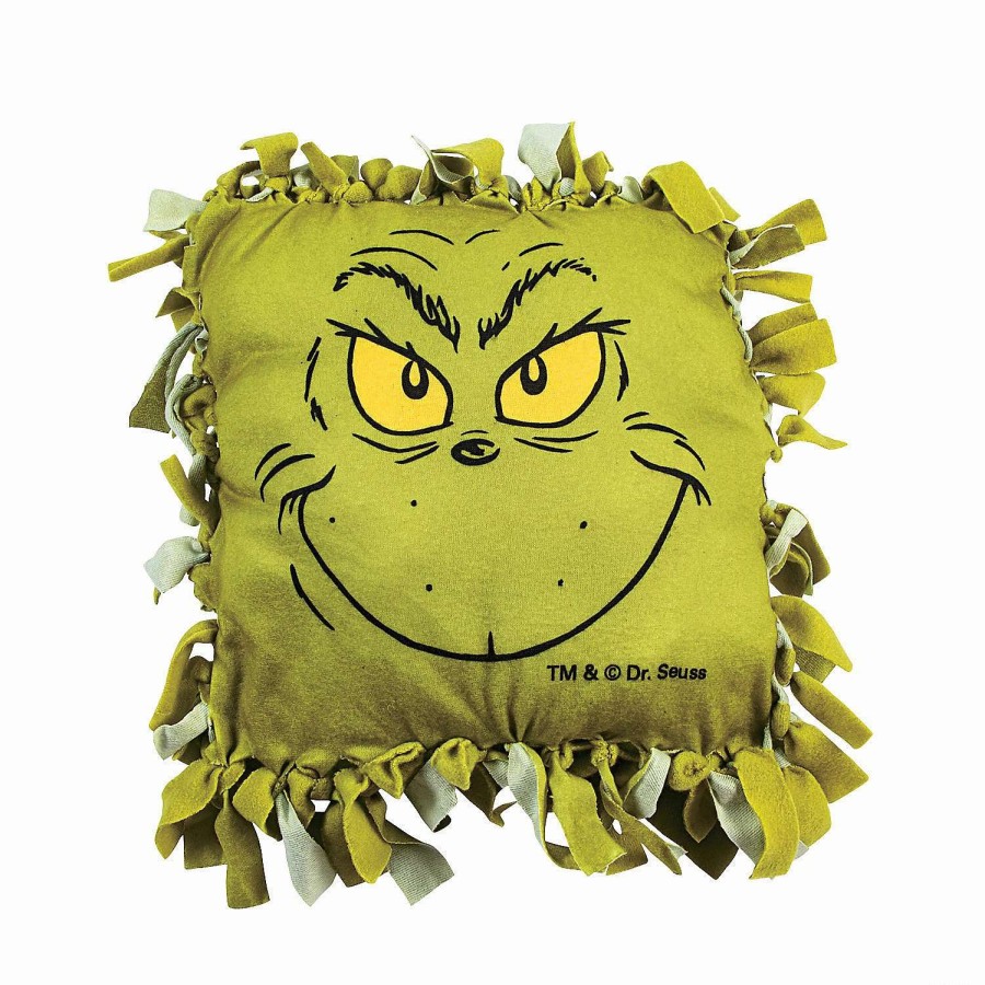 * | Dr. Seuss The Grinch Christmas Fleece Tied Pillow Craft Kit Makes 6