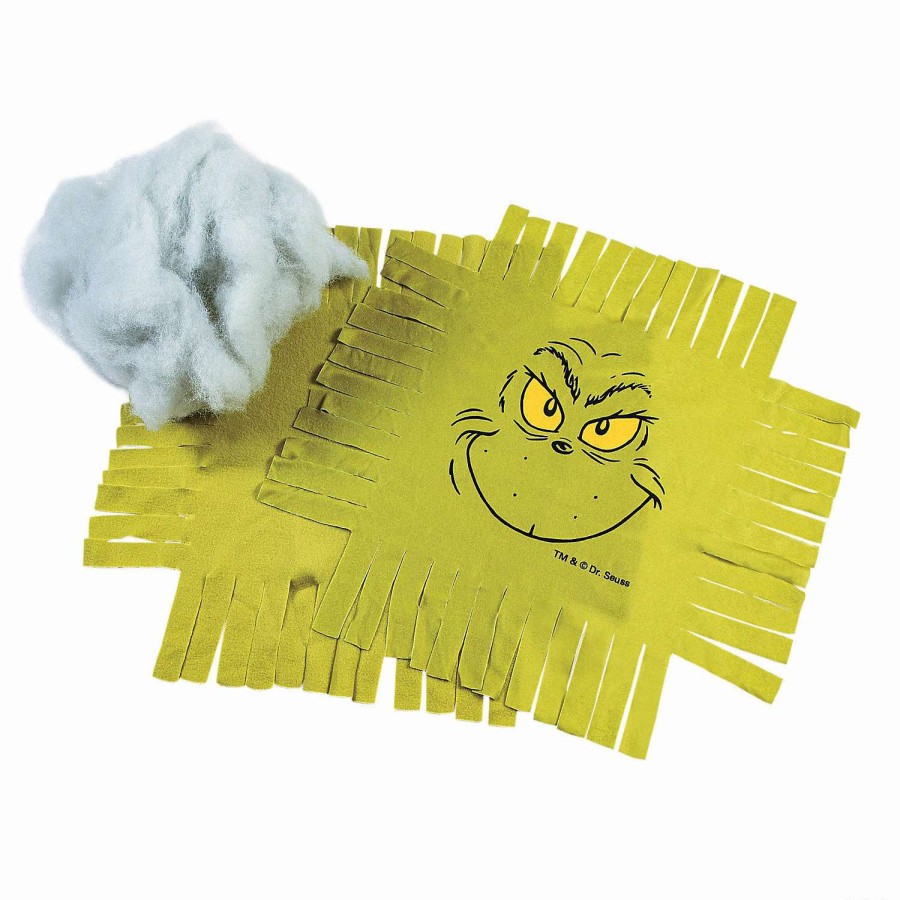 * | Dr. Seuss The Grinch Christmas Fleece Tied Pillow Craft Kit Makes 6