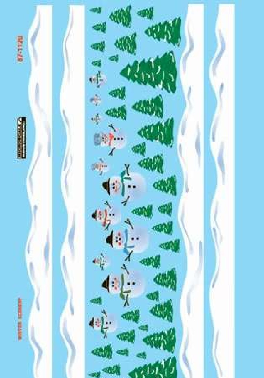 * | Microscale 87-1120 Ho Christmas Snowmen Scenes Use W/ 87-1118-1119 Decal Sheet