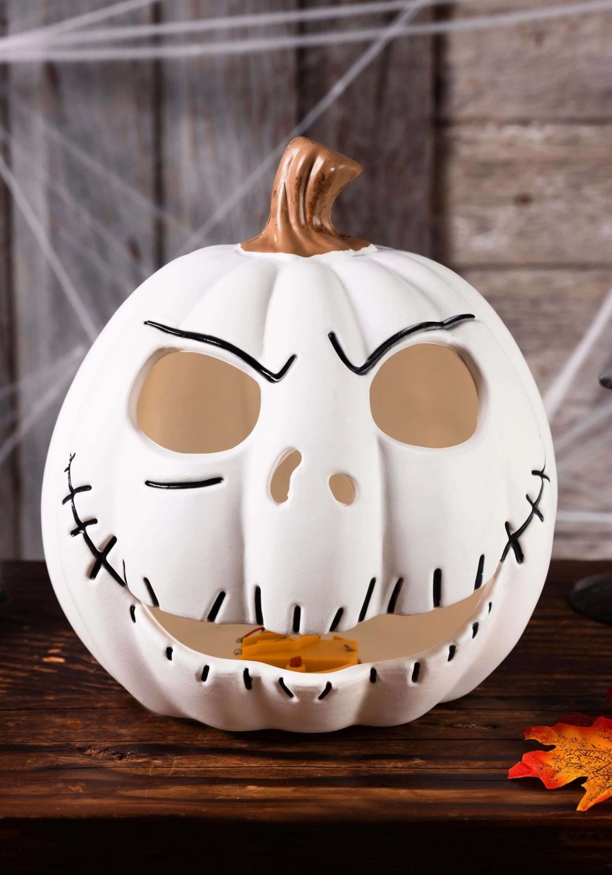 * | Jack Skellington Nightmare Before Christmas Light Up Pumpkin Decoration