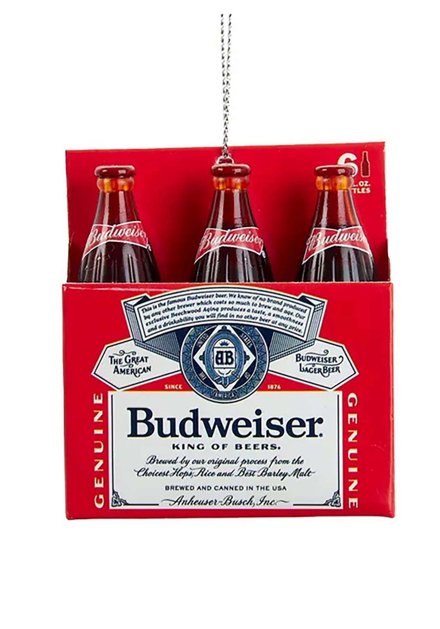 * | Budweiser Plastic Bottles 6-Pack Christmas Tree Ornament