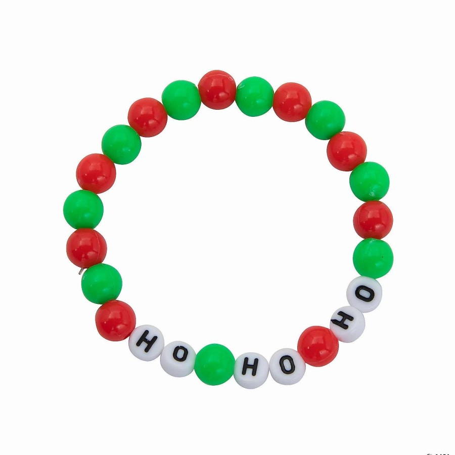 * | Ho Ho Ho Christmas Beaded Bracelets Craft Kit Makes 12