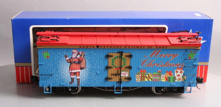 * | Usa Trains R13025 G 2007 Christmas Reefer Car Metal Wheels Ln/Box