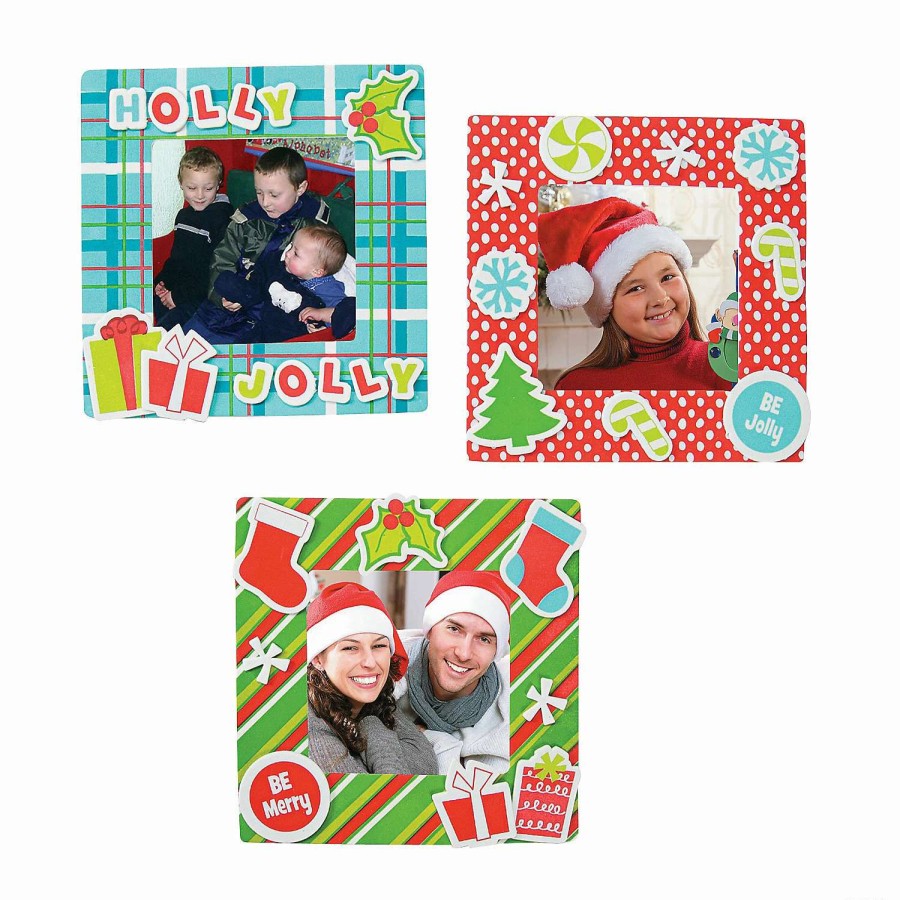 * | Christmas Picture Frame Magnet Craft Kit Assortment Makes 24