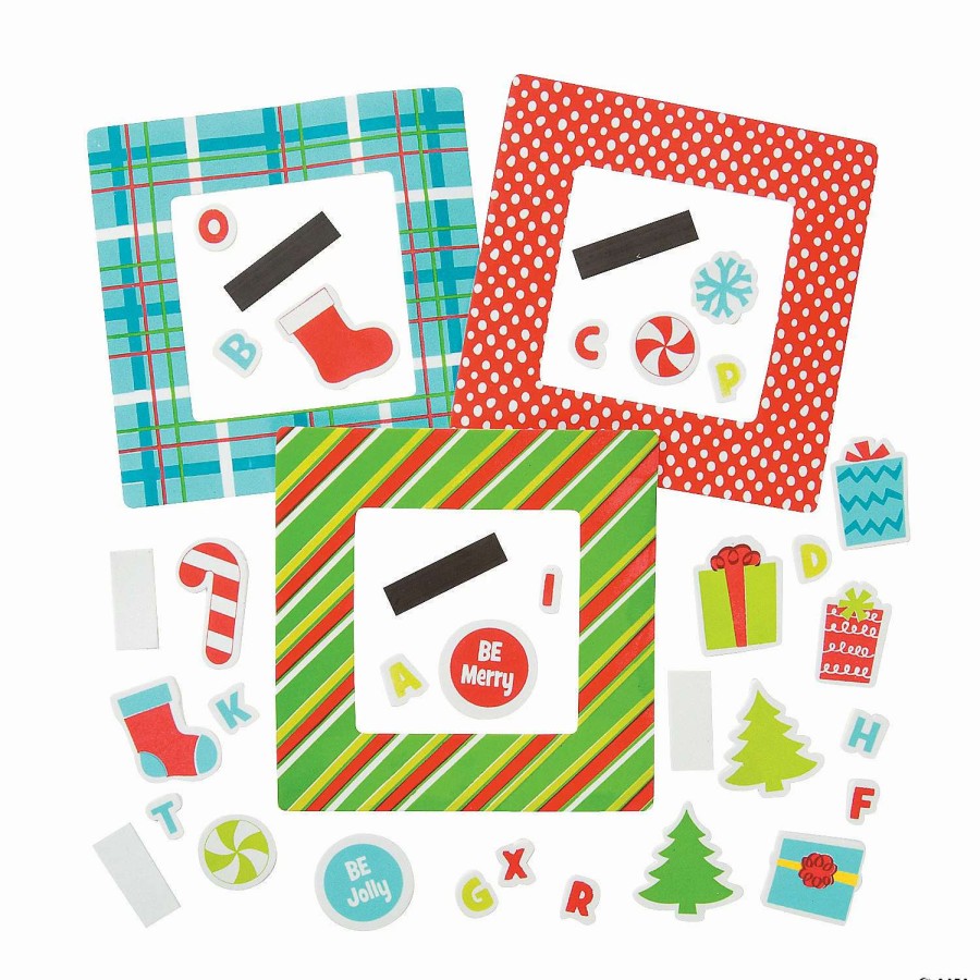 * | Christmas Picture Frame Magnet Craft Kit Assortment Makes 24