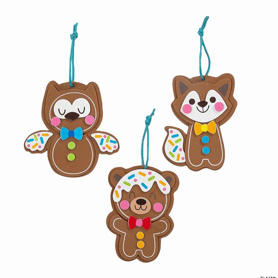 * | Gingerbread Animal Christmas Craft Kit Makes 12.