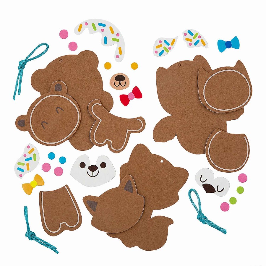 * | Gingerbread Animal Christmas Craft Kit Makes 12.