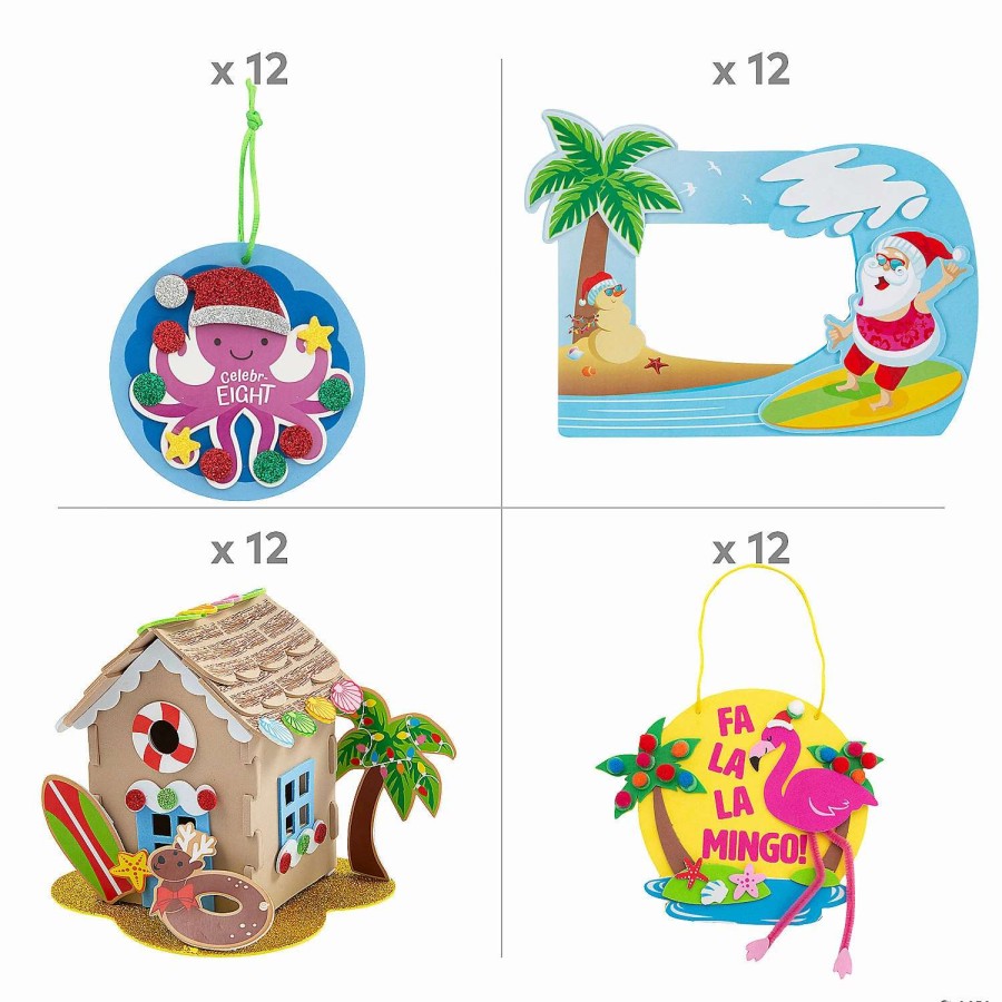 * | Tropical Christmas Craft Kit Assortment Makes 48