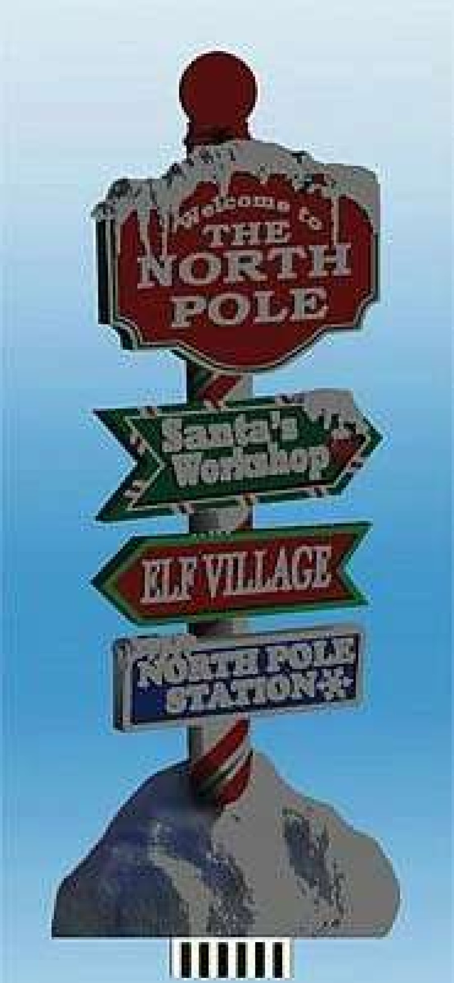 * | Micro Structures 882019 Ho North Pole Christmas Animated Neon Sign