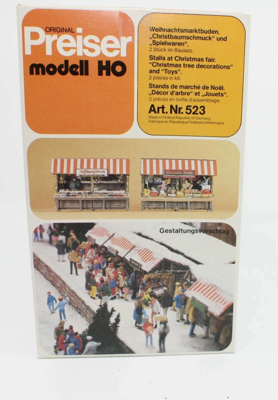 * | Preiser 523 Ho Stalls At Christmas Fair Plastic Model Kit