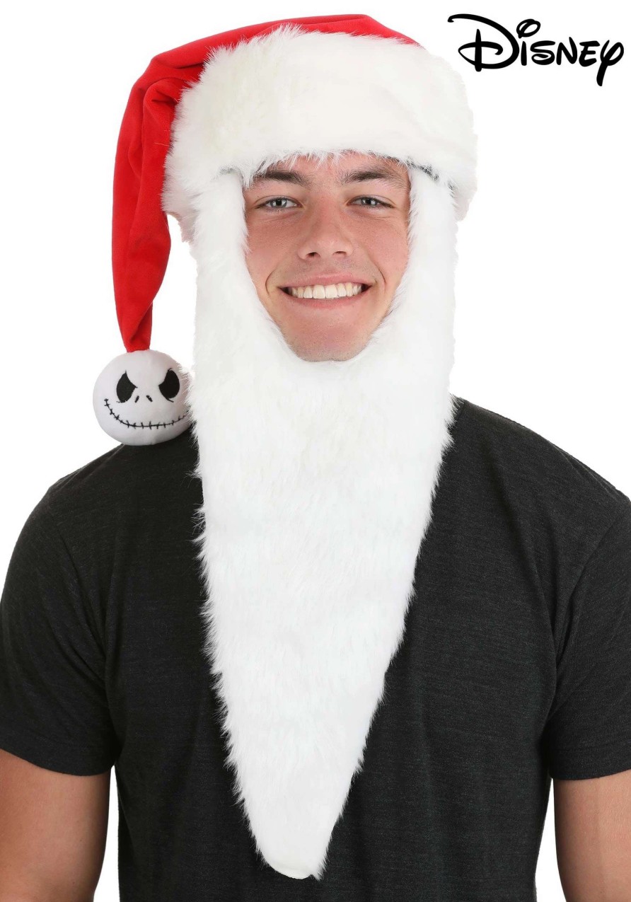 * | Nightmare Before Christmas Jack Skellington Adult Santa Hat