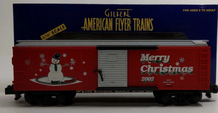 * | American Flyer 6-48346 S Gauge 2002 Christmas Boxcar