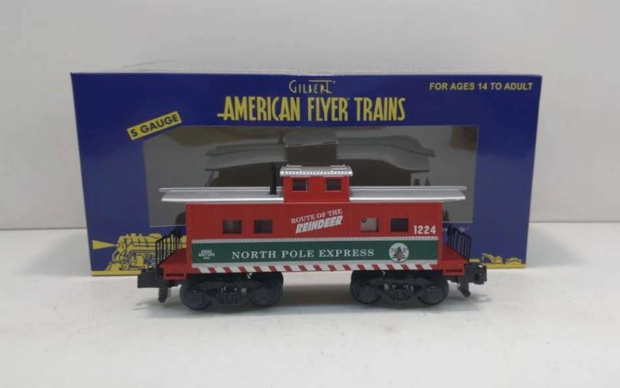 * | American Flyer 6-49062 S Gauge Christmas Reindeer Route Caboose