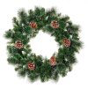 * | 24 Christmas Wreath With Pine Cones