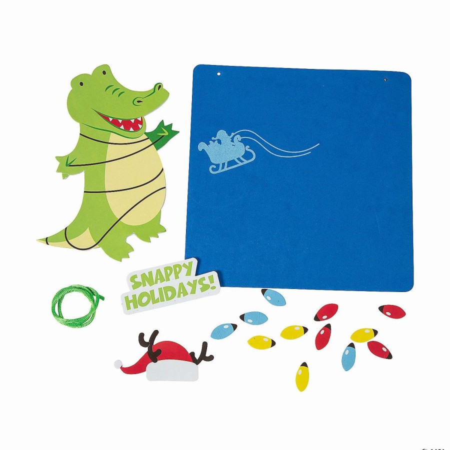 * | Christmas Crocodile Sign Craft Kit Makes 12