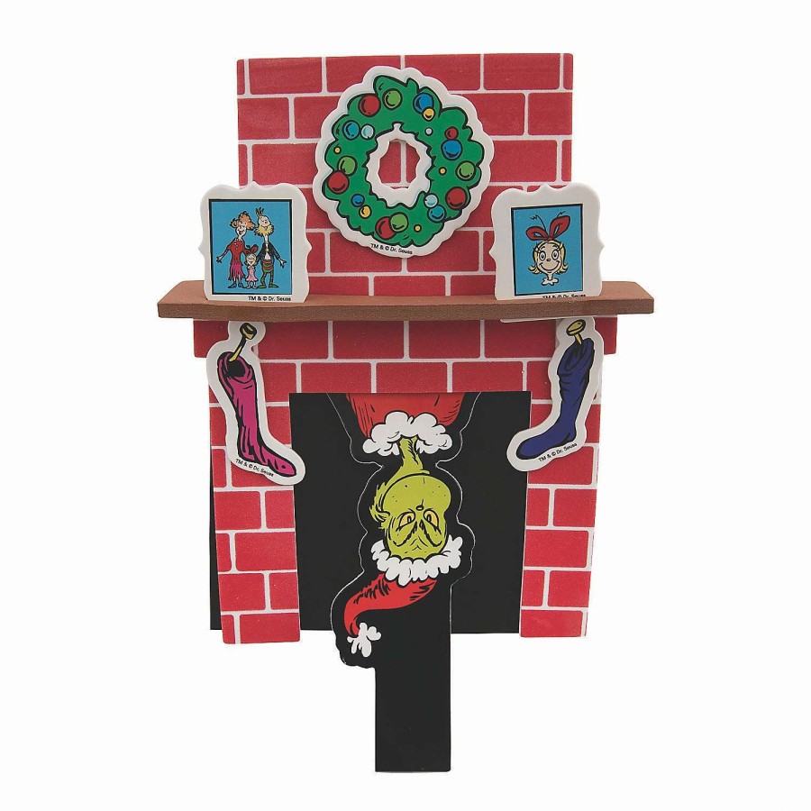 * | Dr. Seuss The Grinch Christmas Fireplace Pop-Up Craft Kit Makes 12