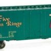 * | Micro-Trains 02100505 N Five Golden Rings 40 Plug Door Christmas Boxcar #05