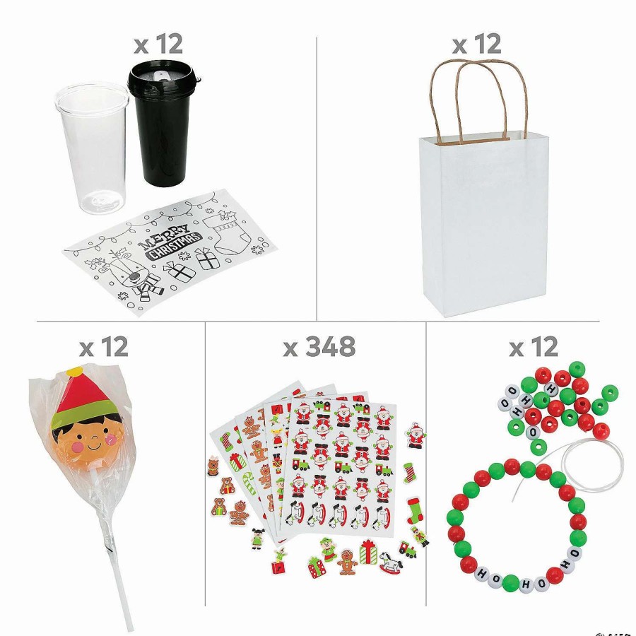 * | Christmas Craft & Gift Bag Kit For 12