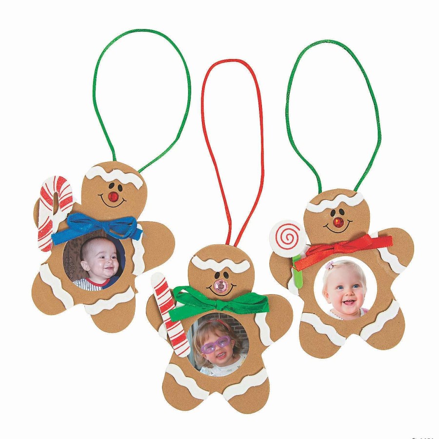 * | Gingerbread Man Picture Frame Christmas Ornament Craft Kit Makes 12